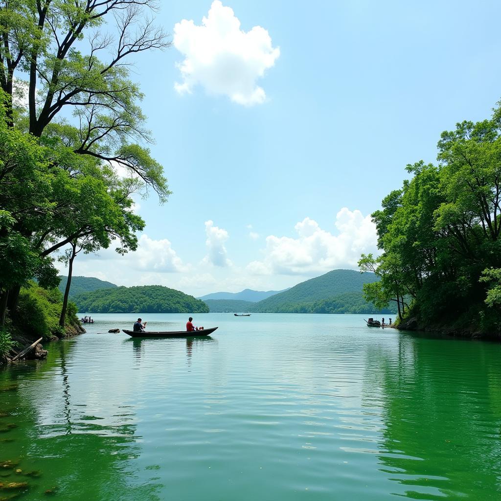 Câu cá giải trí Dĩ An yên bình