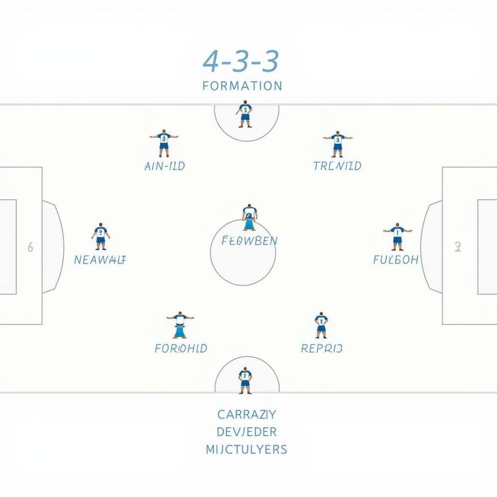 Sơ đồ chiến thuật 4-3-3 trong bóng đá