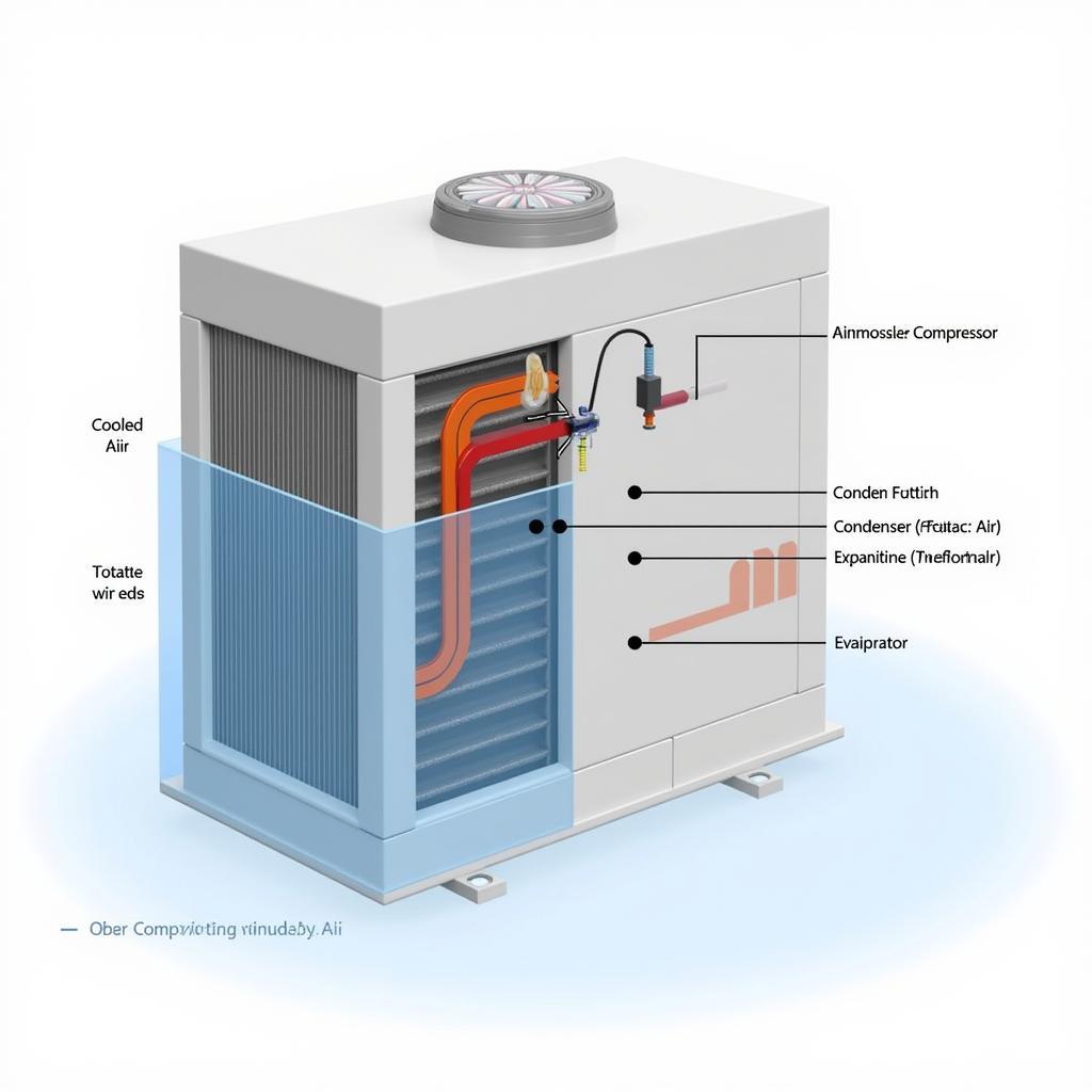 Nguyên lý hoạt động của chiller giải nhiệt gió