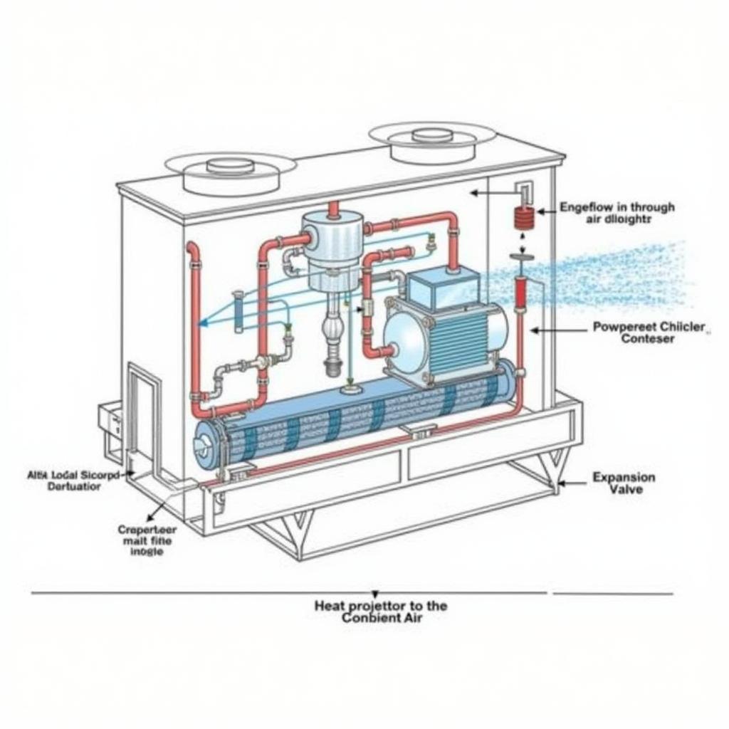 Nguyên lý hoạt động của chiller giải nhiệt gió Trane