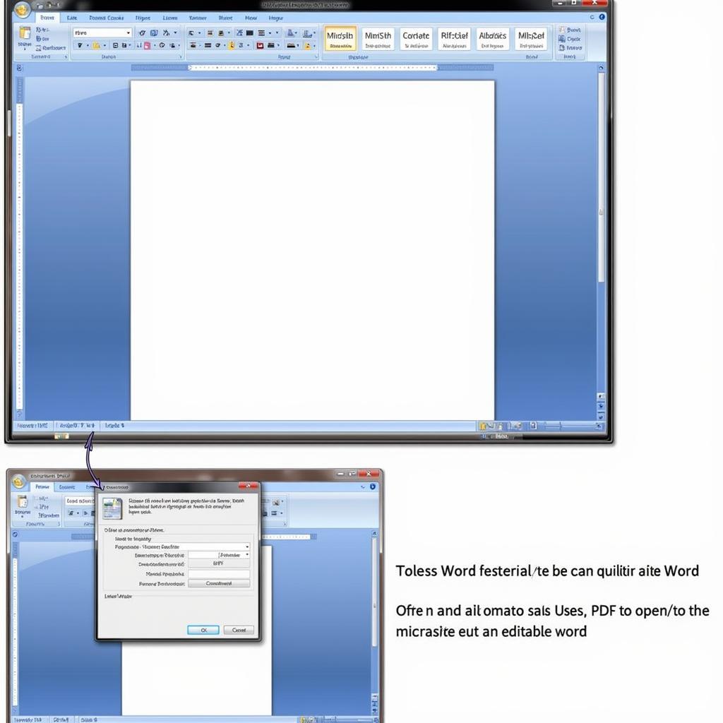 Chuyển đổi PDF sang Word bằng Microsoft Word