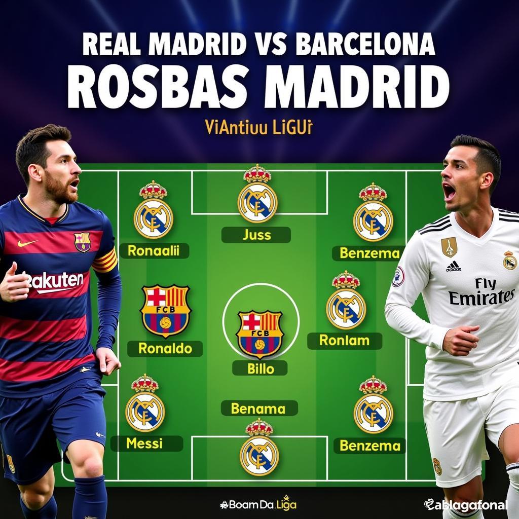 Đội hình Real Madrid và Barcelona so găng tại La Liga