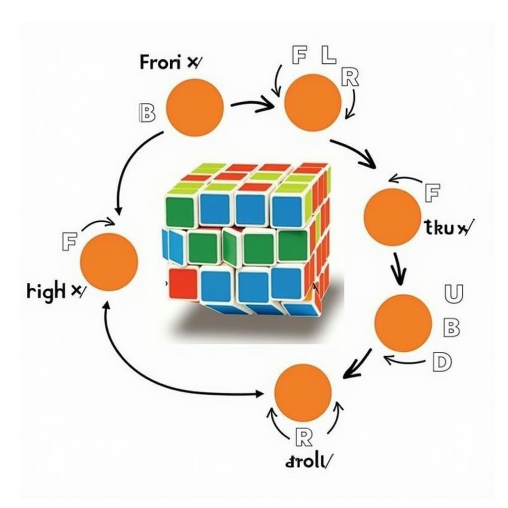 Các mặt của khối Rubik 3x3