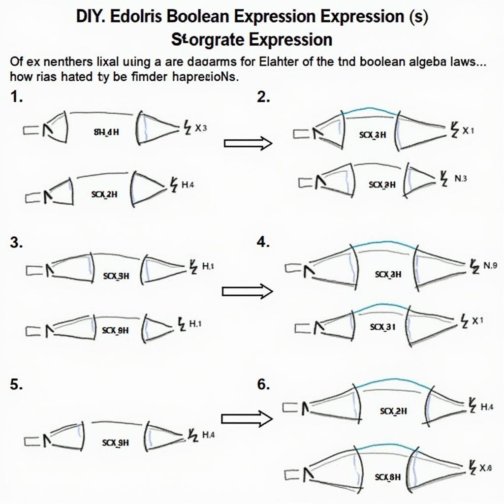 Hình ảnh minh họa ví dụ rút gọn biểu thức Boolean