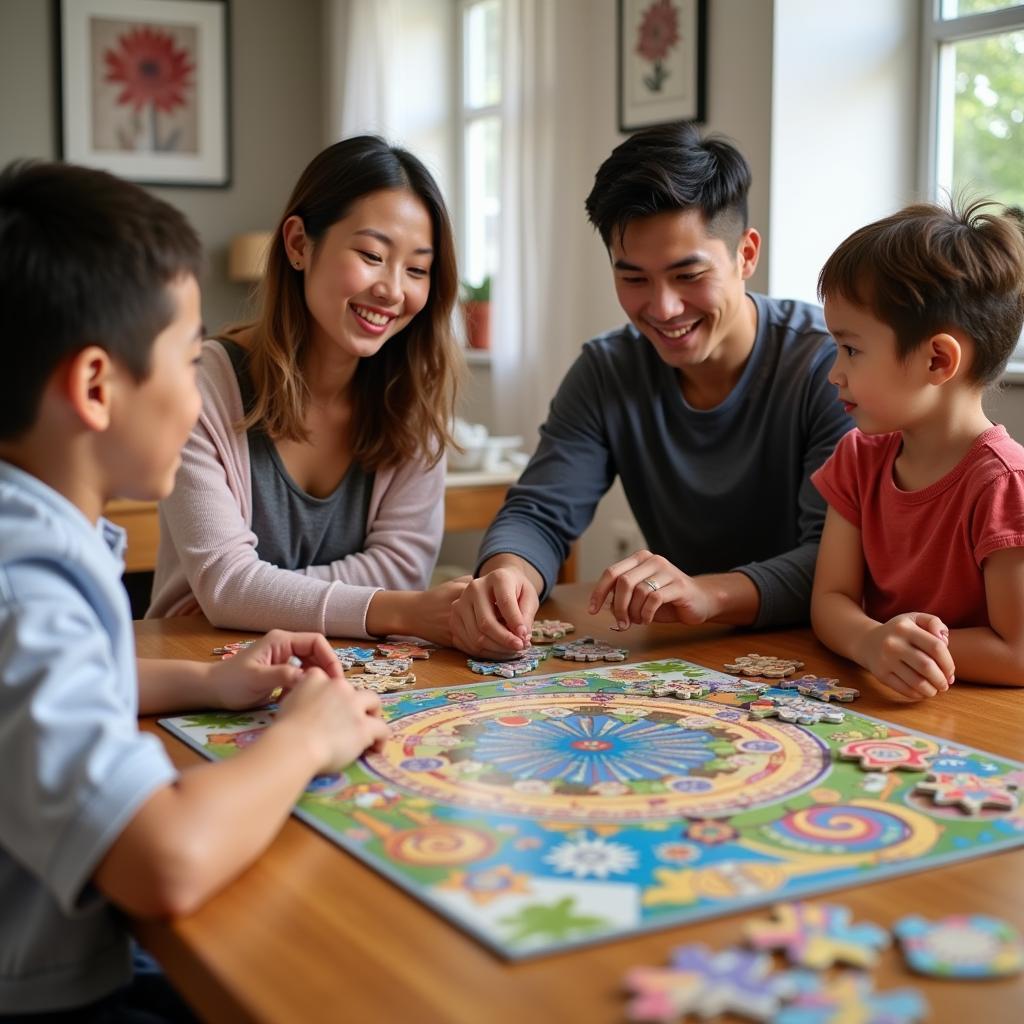 Game giải đố board game gia đình