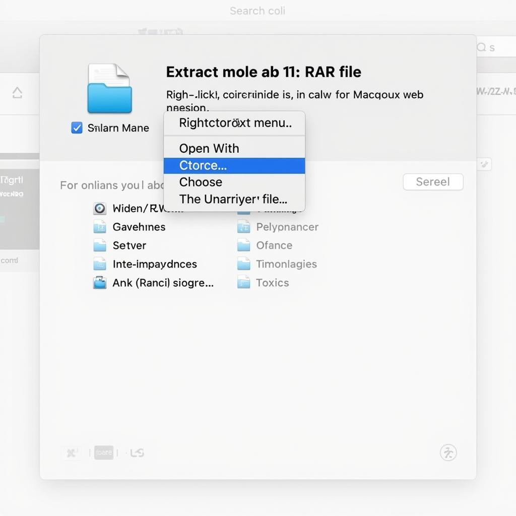 Giải nén file RAR trên Macbook bằng The Unarchiver