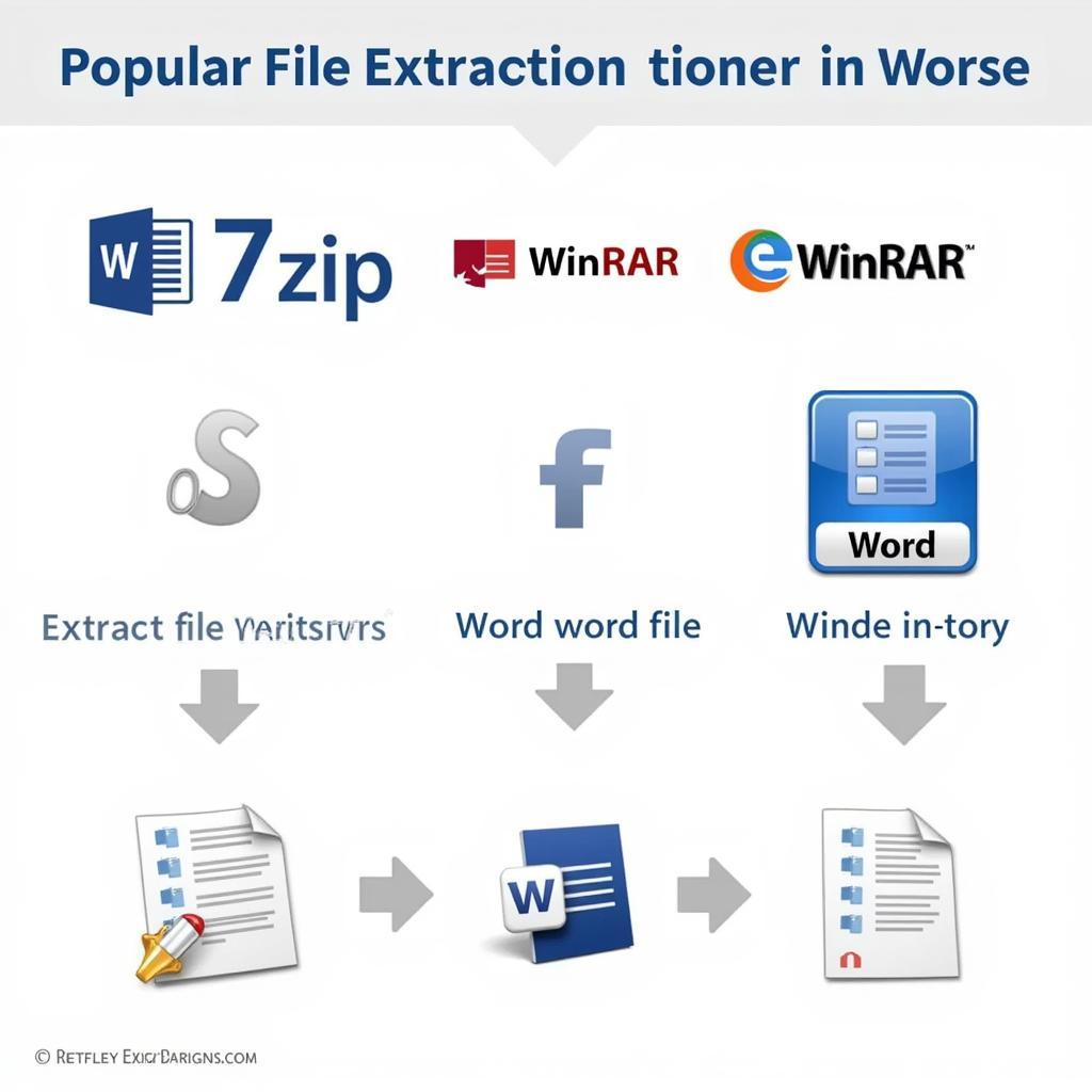 Các phần mềm giải nén file word phổ biến