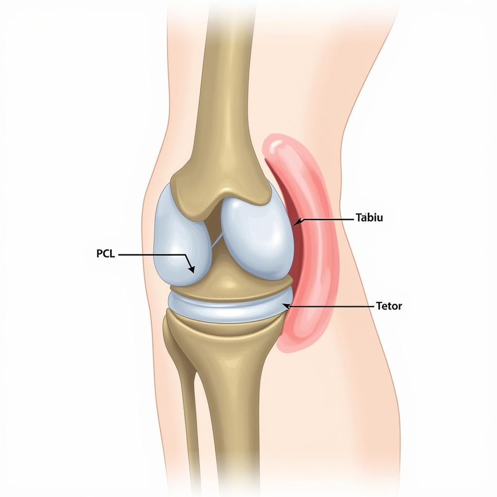 Vị trí Dây Chằng Chéo Sau trong khớp gối