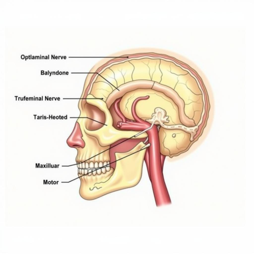 Cấu trúc giải phẫu dây thần kinh số 5