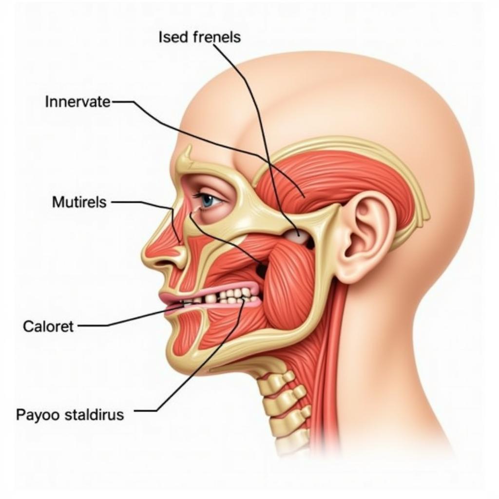 Các nhánh của thần kinh mặt