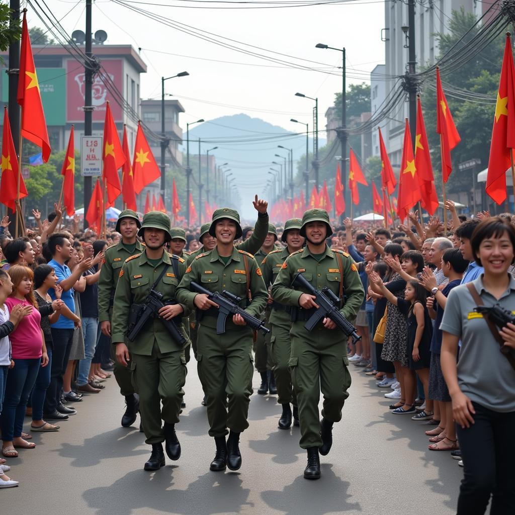 Quân Giải Phóng tiến vào Nha Trang