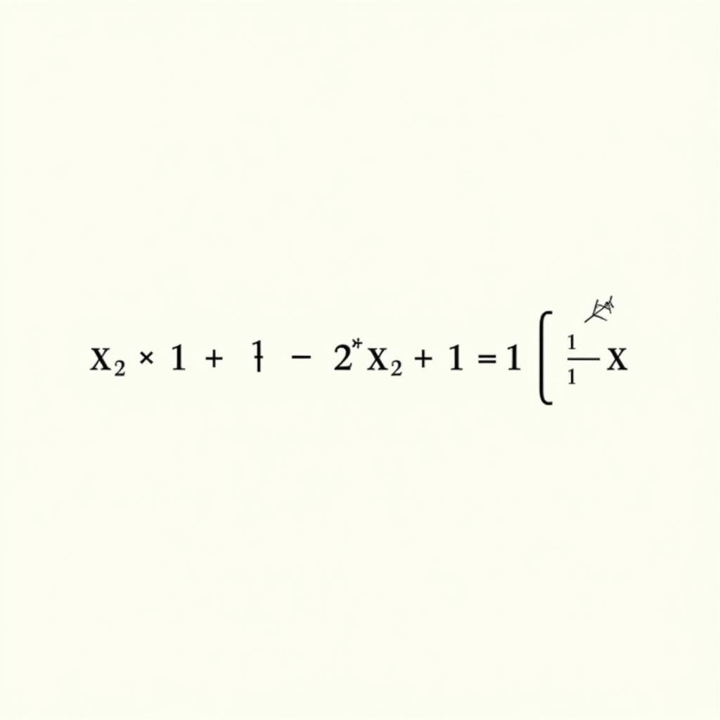 Giải phương trình x² - 2x + 1 = 0 bằng hằng đẳng thức