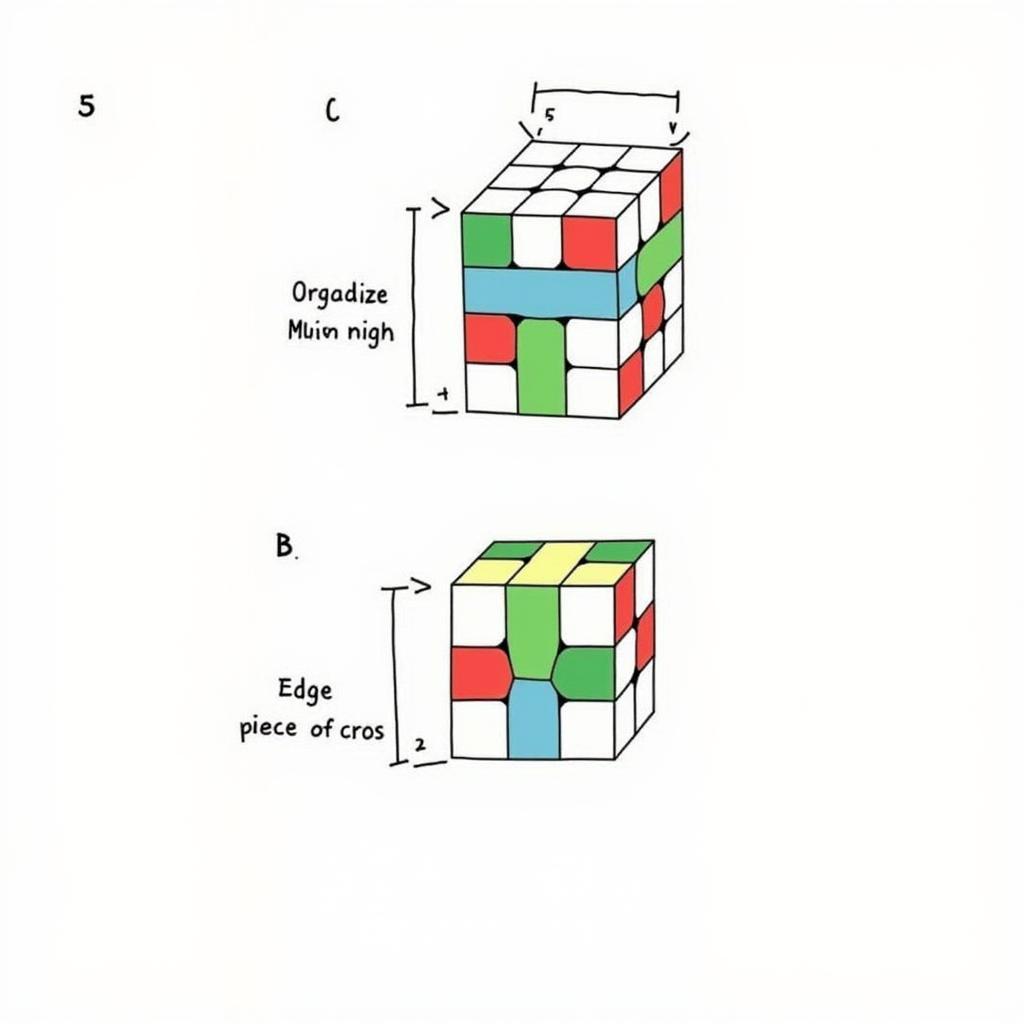 Các bước đầu tiên giải rubik 3x3