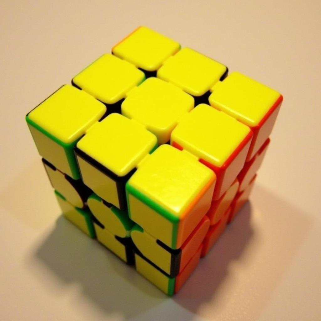 Giải Rubik 3x3 Chữ Thập Vàng