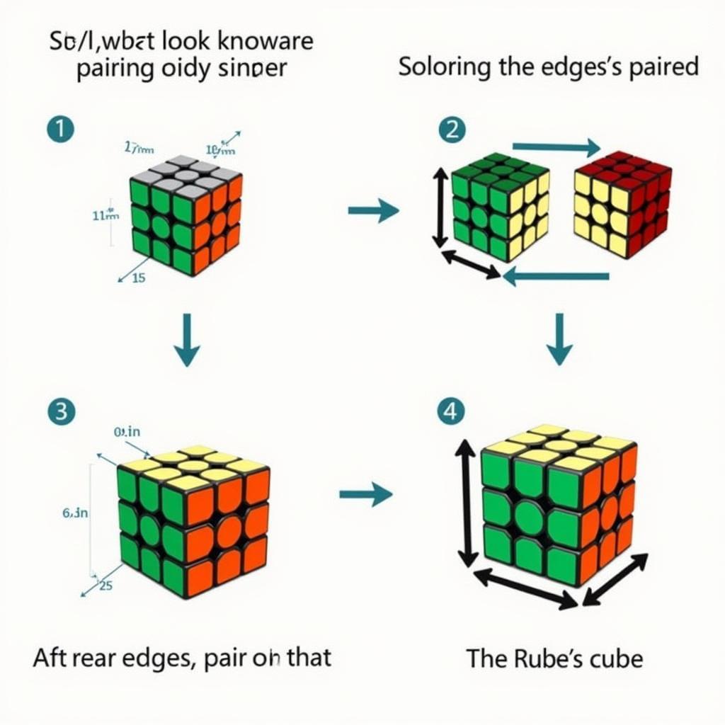 Ghép cạnh và tâm Rubik 4x4