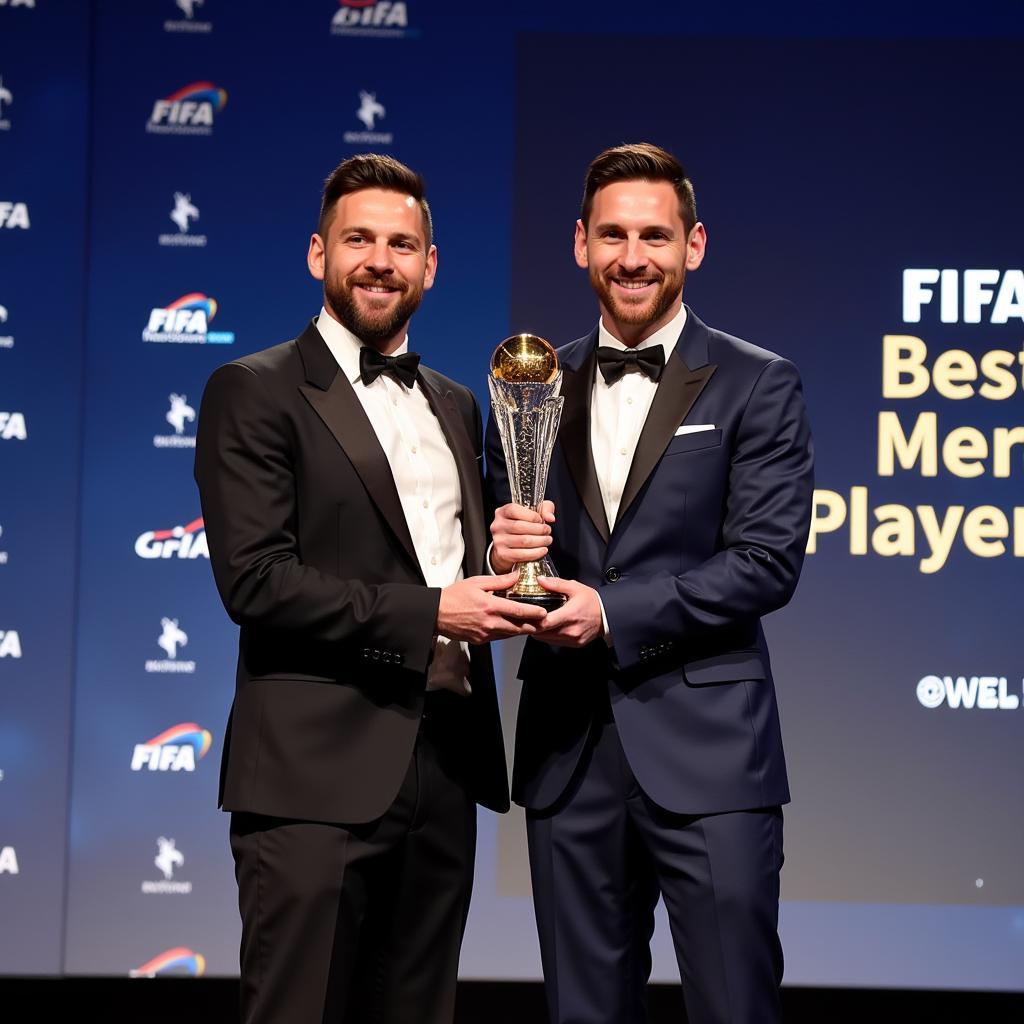 Lionel Messi nhận giải thưởng FIFA xuất sắc nhất năm