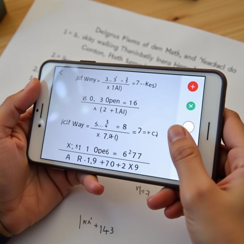 Giải toán bằng điện thoại với app chụp hình