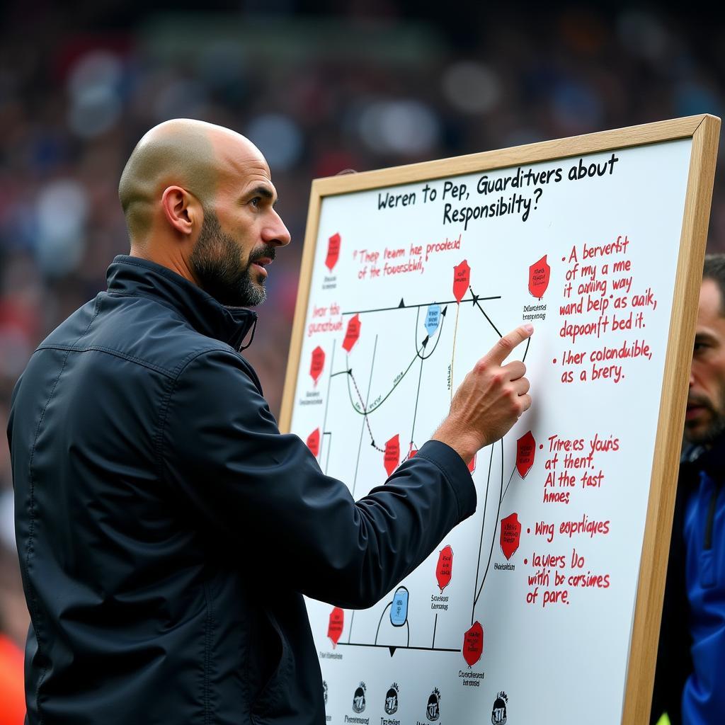 HLV Pep Guardiola dạy các cầu thủ trách nhiệm