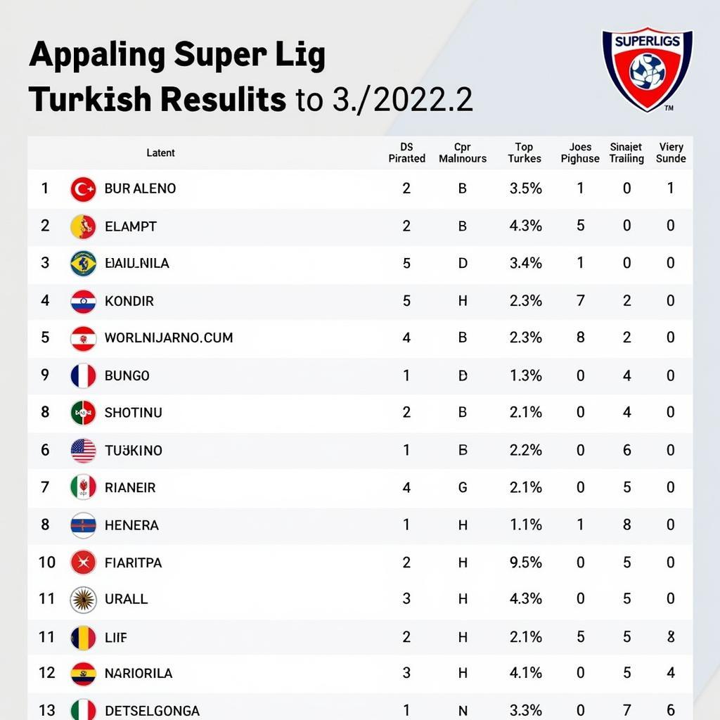 Kết quả mới nhất Süper Lig