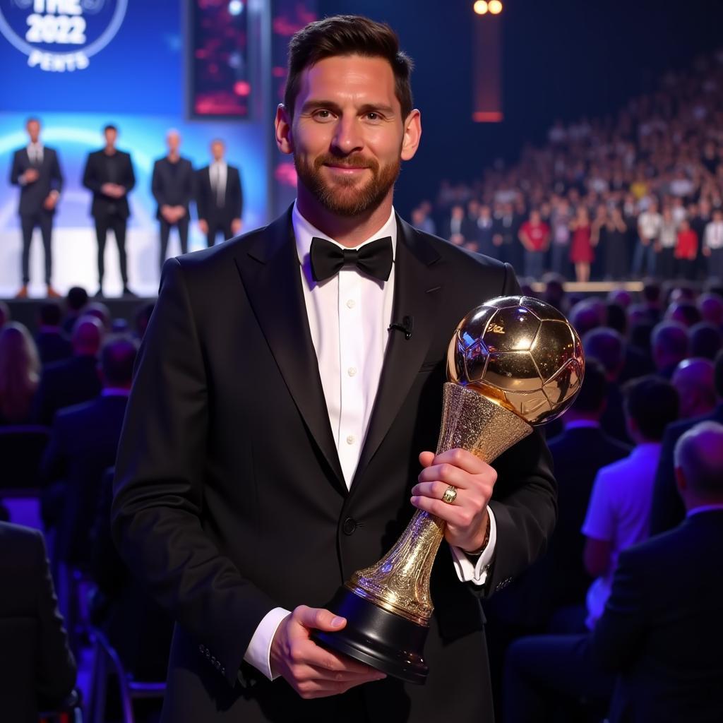 Lionel Messi nhận giải The Best 2022