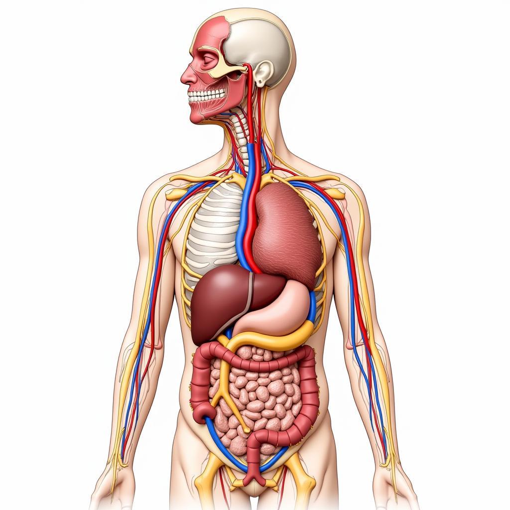 Mạch máu và dây thần kinh ổ bụng: Hình ảnh minh họa chi tiết hệ thống mạch máu và dây thần kinh trong ổ bụng