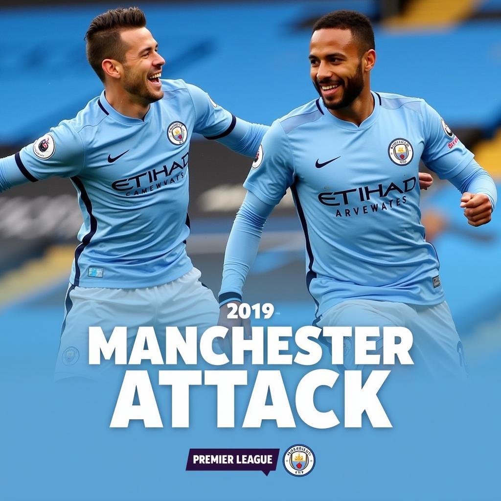 Manchester City tấn công mạnh mẽ tại Ngoại Hạng Anh mùa giải 2019