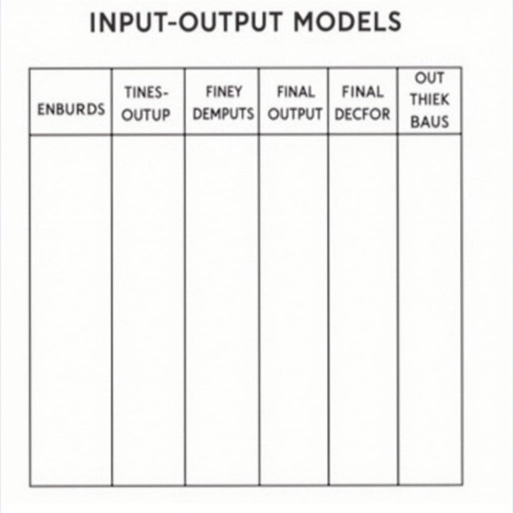 Mô hình Input-Output cơ bản