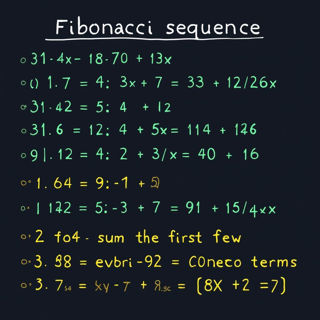 Tính tổng chuỗi Fibonacci