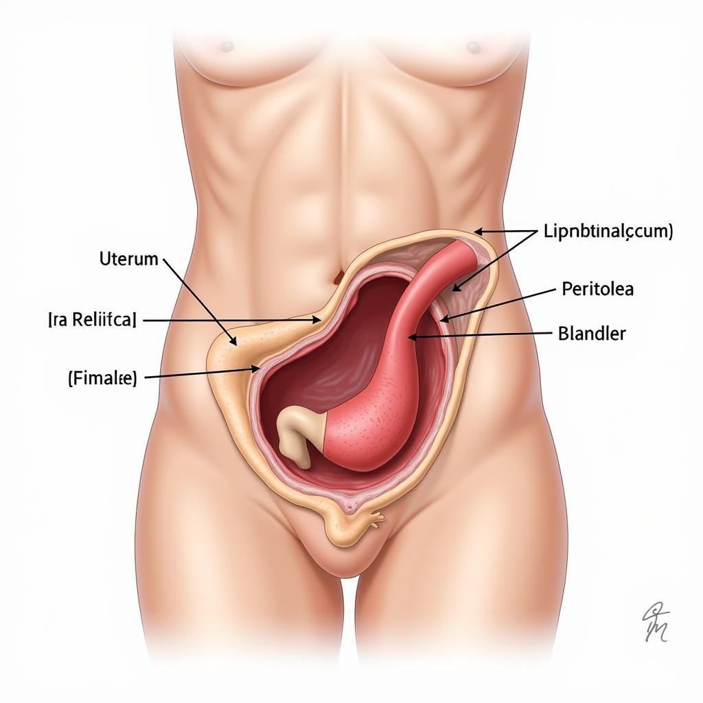 Vị trí Giải Phẫu Túi Cùng Douglas