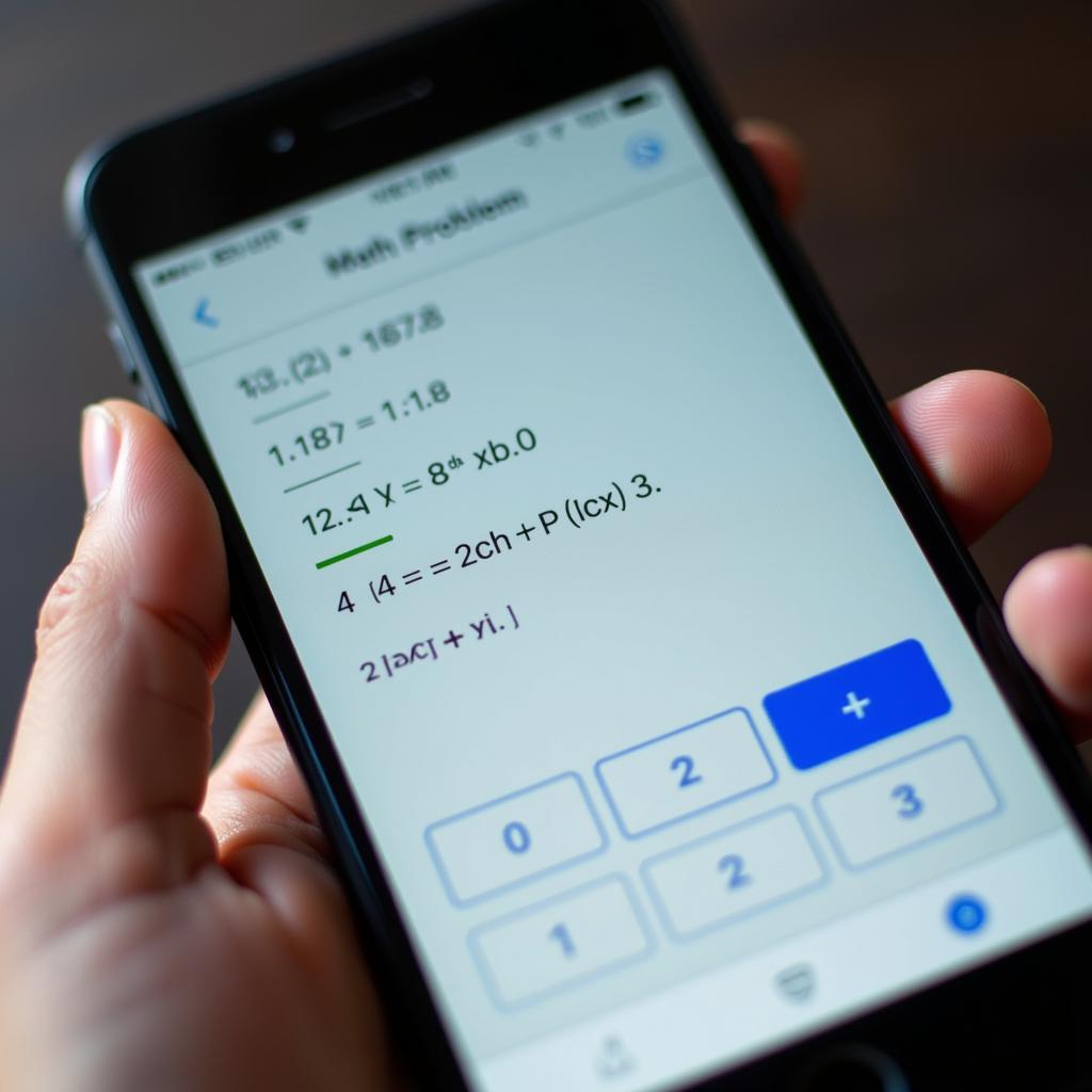 Ứng dụng giải toán trên điện thoại