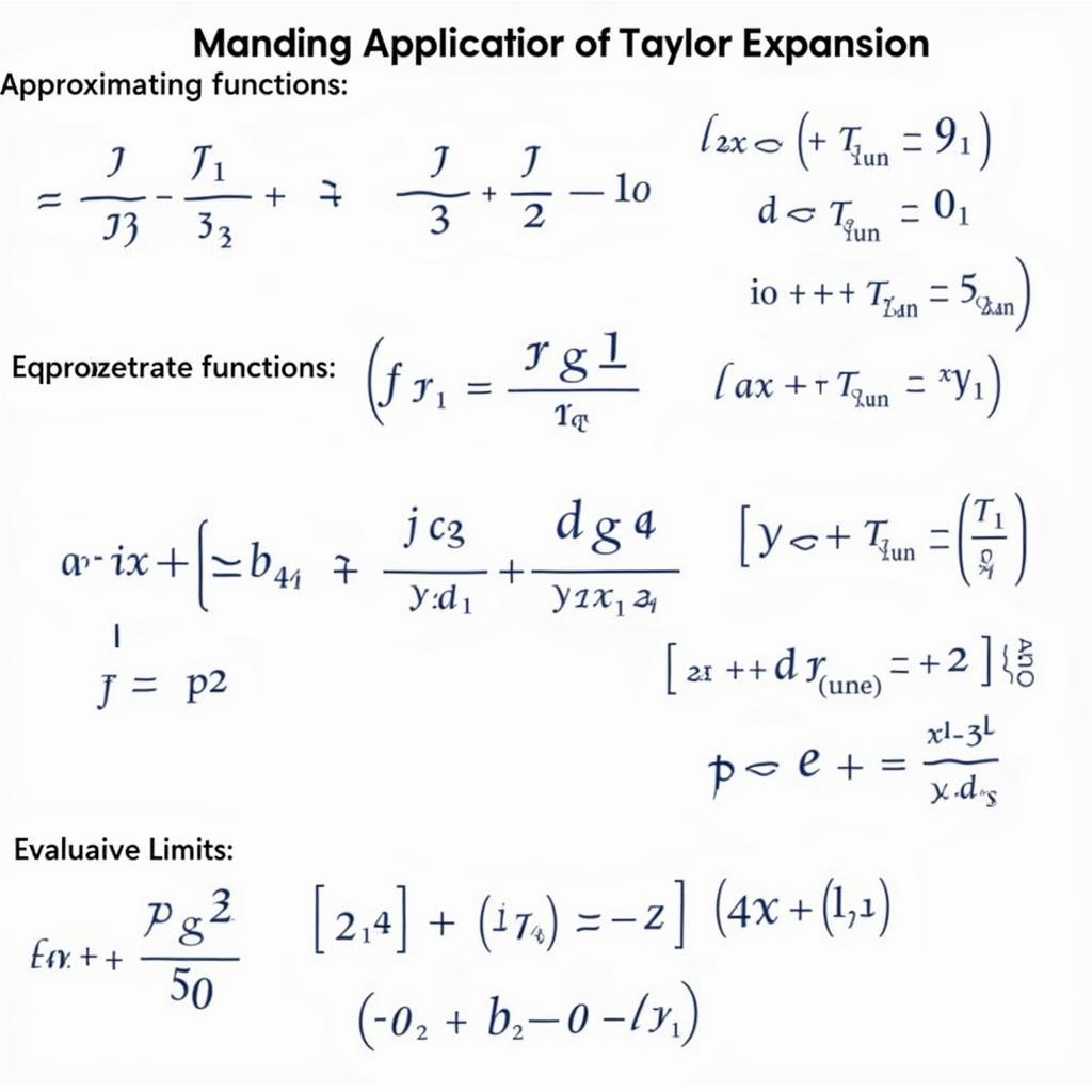 Ứng dụng của khai triển Taylor