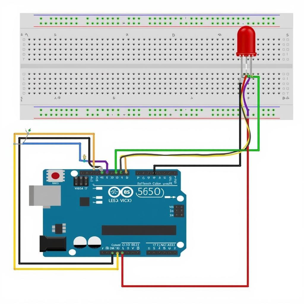 Ví dụ bài tập điều khiển LED 8051