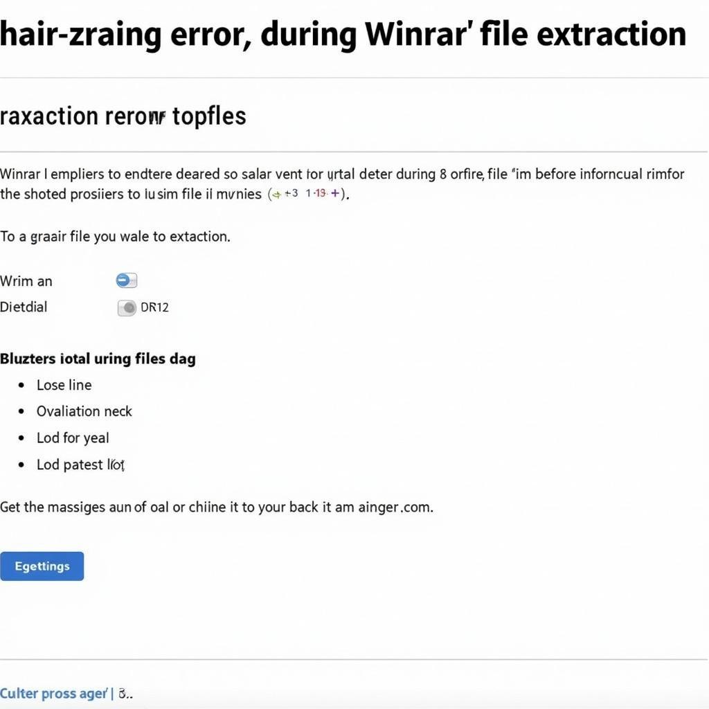 Xử lý lỗi giải nén Winrar