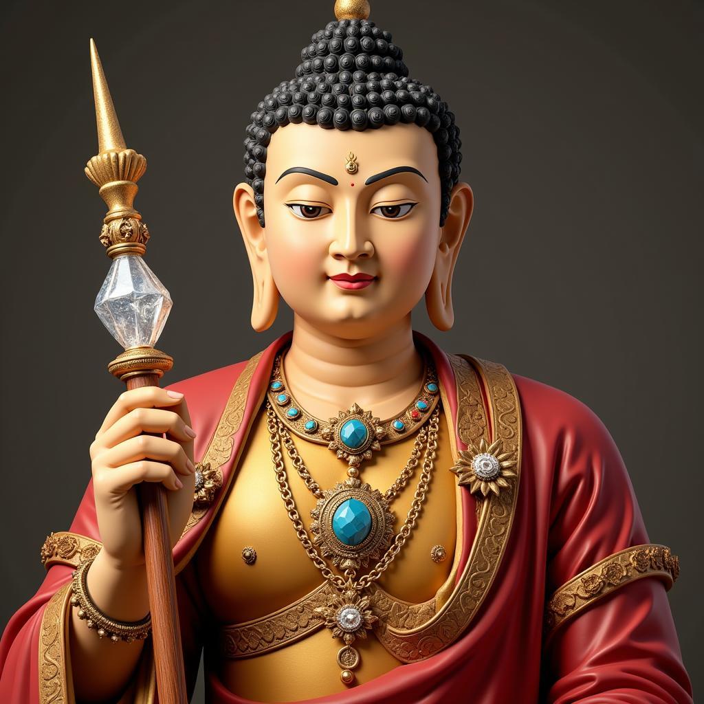 Hình ảnh Aksobhya Buddha biểu tượng Vajra