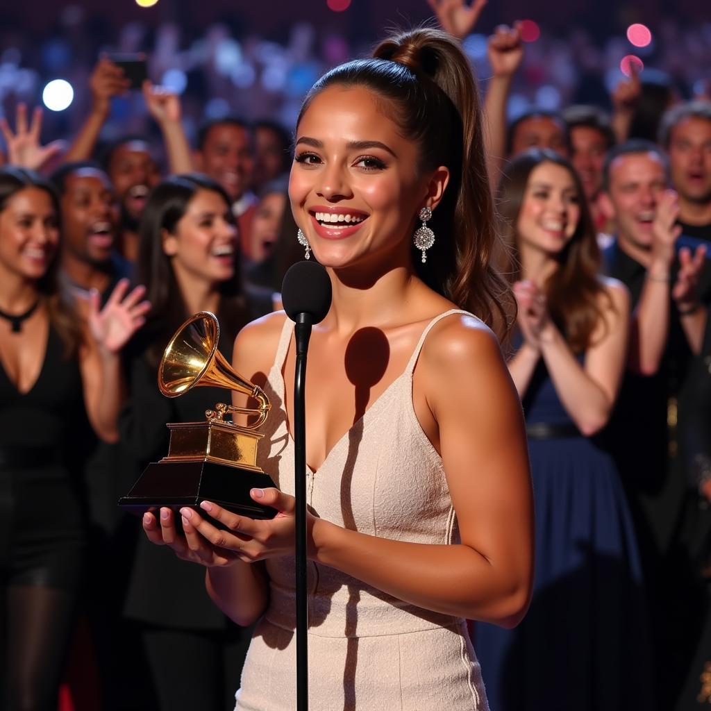 Ariana Grande nhận giải Grammy danh giá