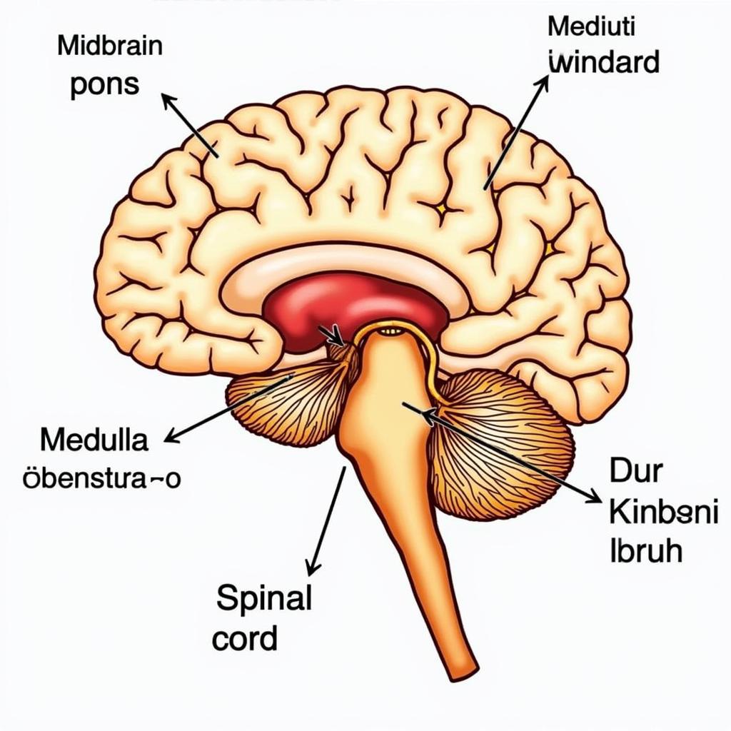 Cấu trúc giải phẫu của thân não