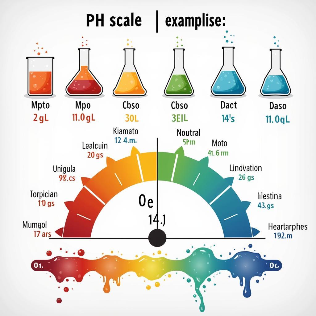 Minh họa thang đo pH