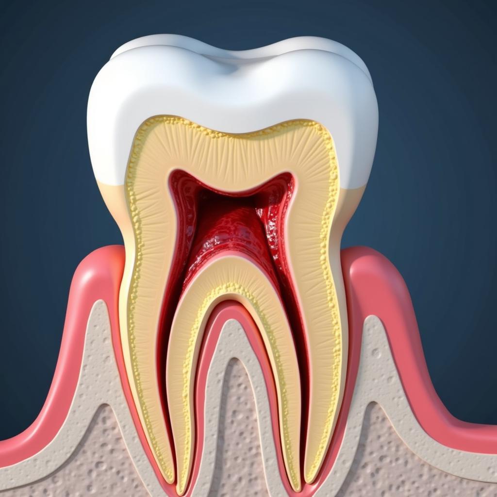 Hình ảnh chi tiết giải phẫu răng 3D