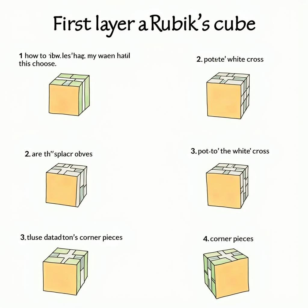 Giải tầng đầu tiên của rubik