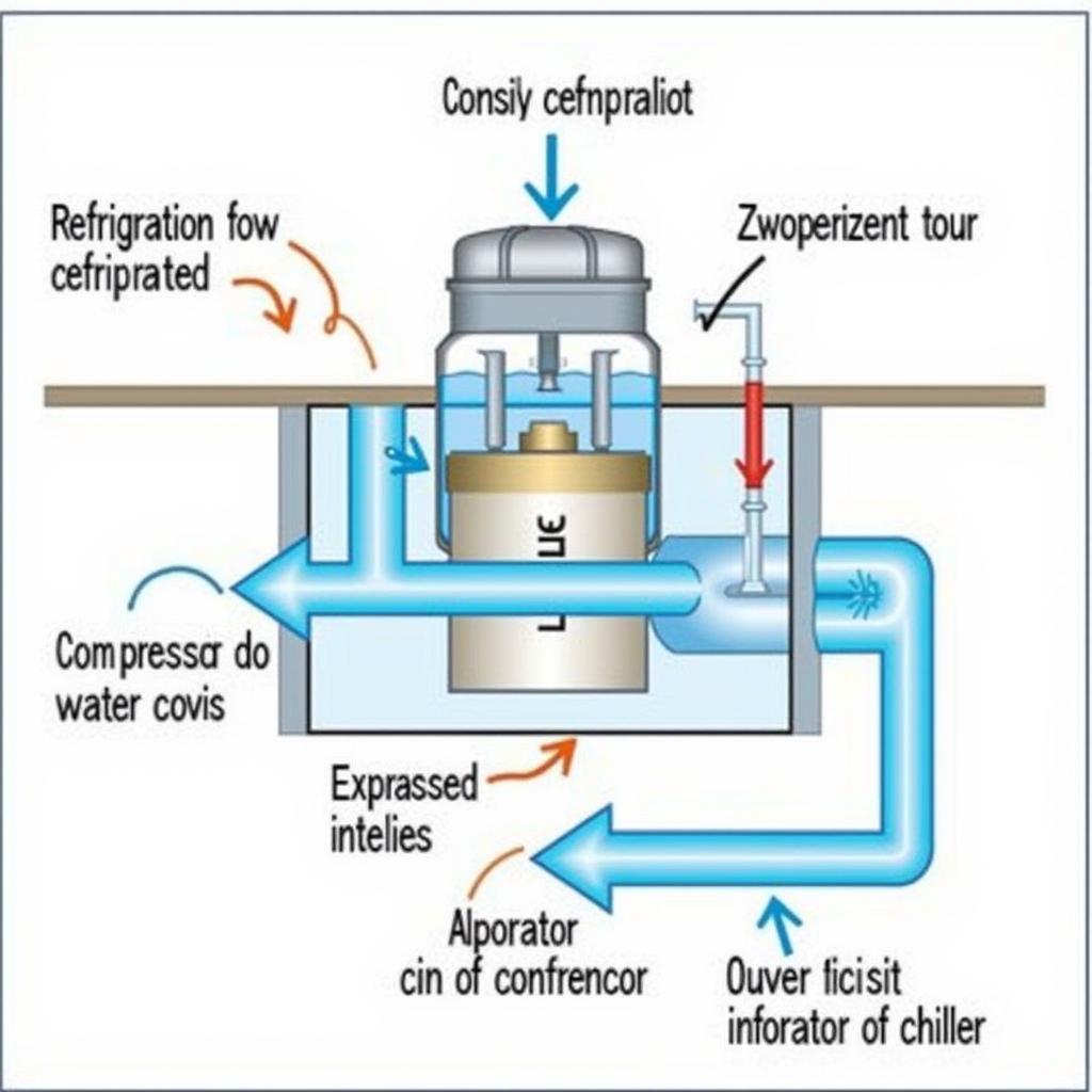 Hệ thống chiller giải nhiệt nước hoạt động