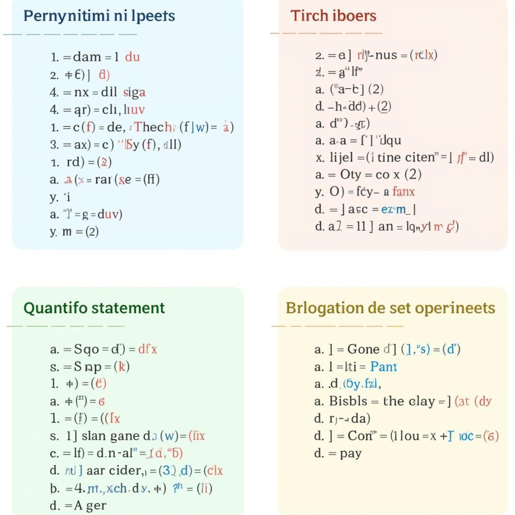 Phân loại bài tập logic