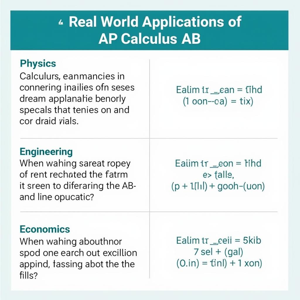 Ứng dụng của AP Calculus AB