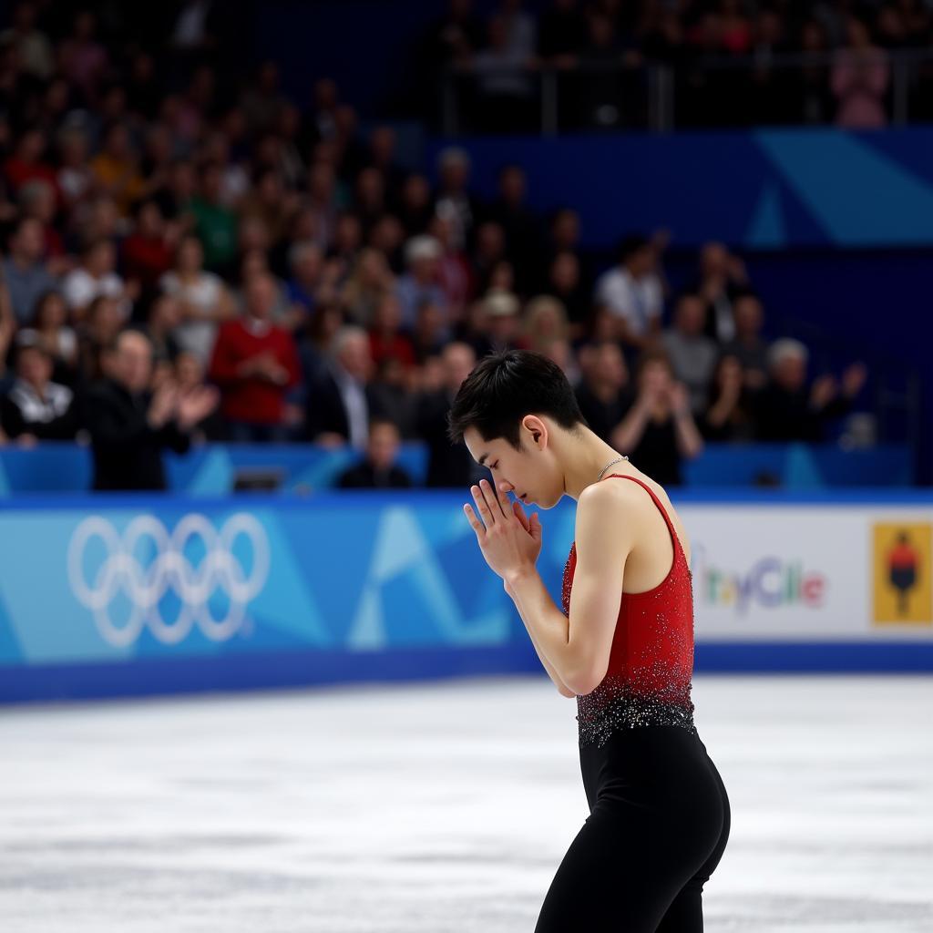 Yuzuru Hanyu chào khán giả