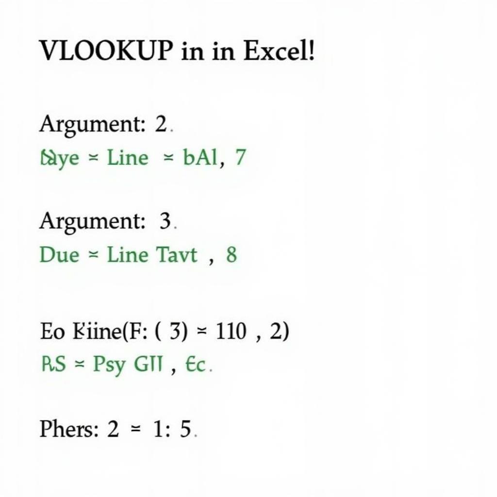 Cú pháp hàm VLOOKUP trong Excel