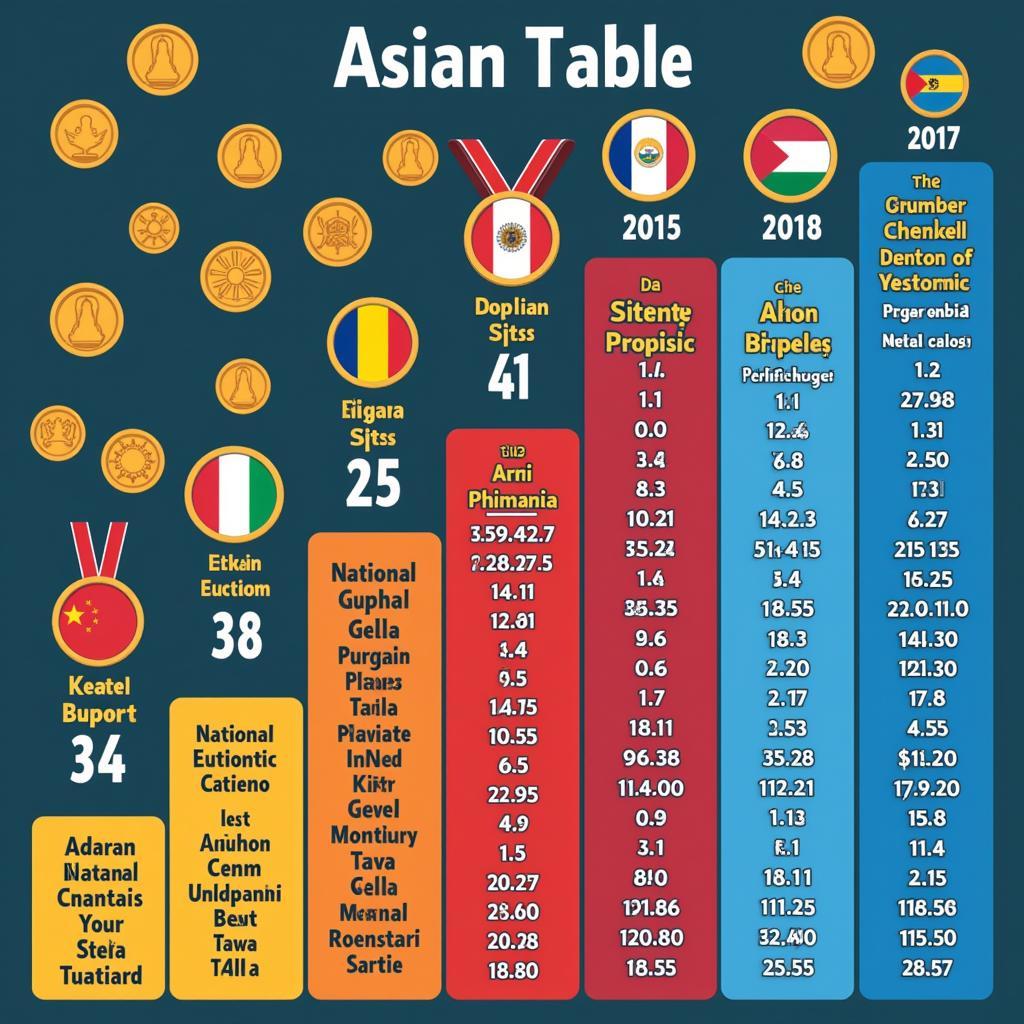 Bảng xếp hạng Asiad kịch tính