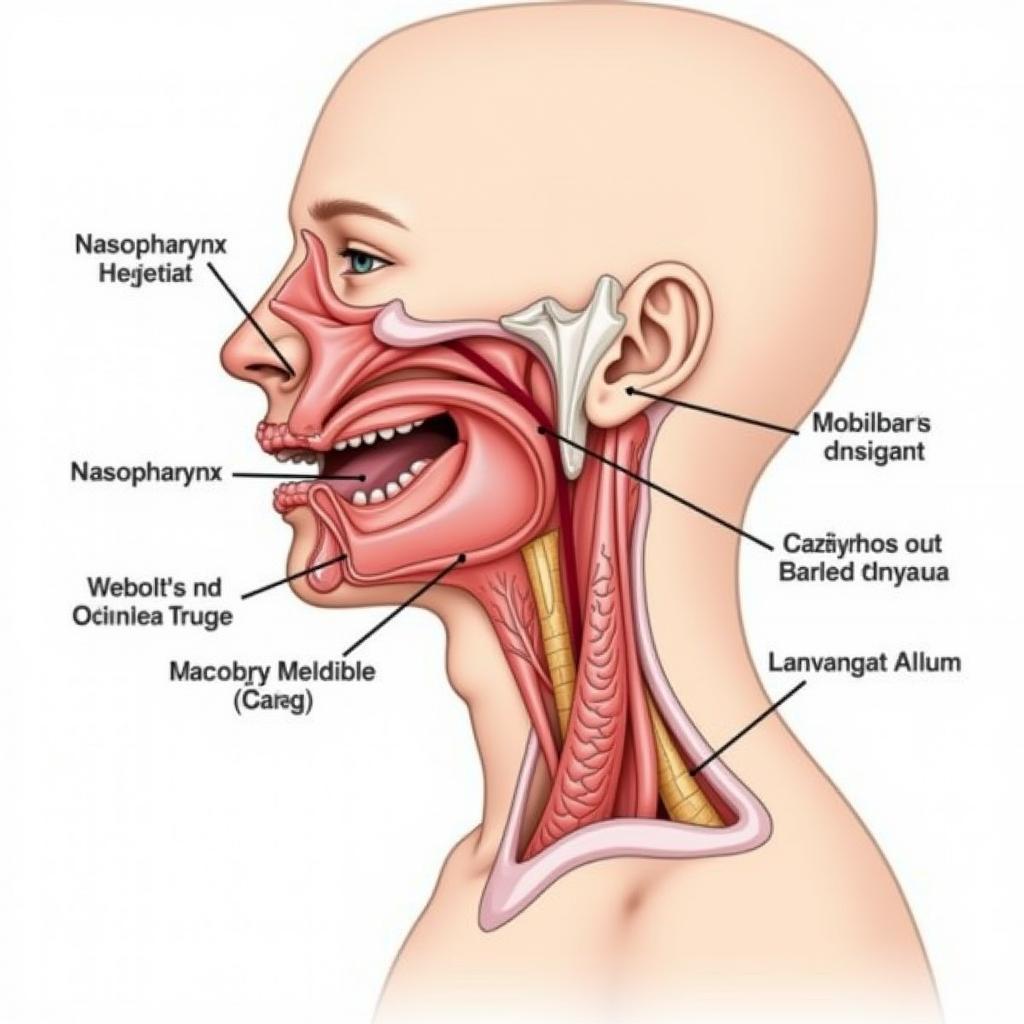 Cấu trúc giải phẫu vùng hầu họng