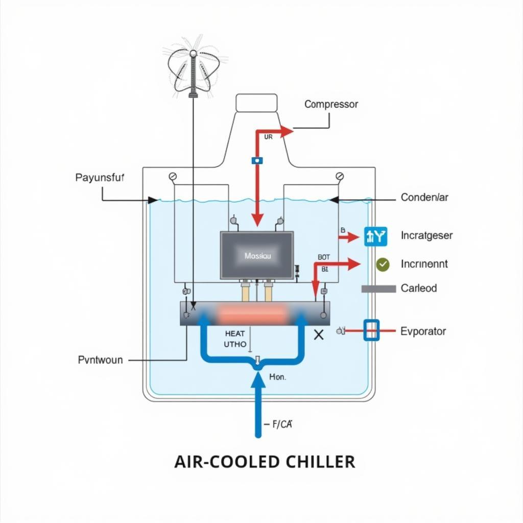 Nguyên lý hoạt động của chiller giải nhiệt gió Daikin