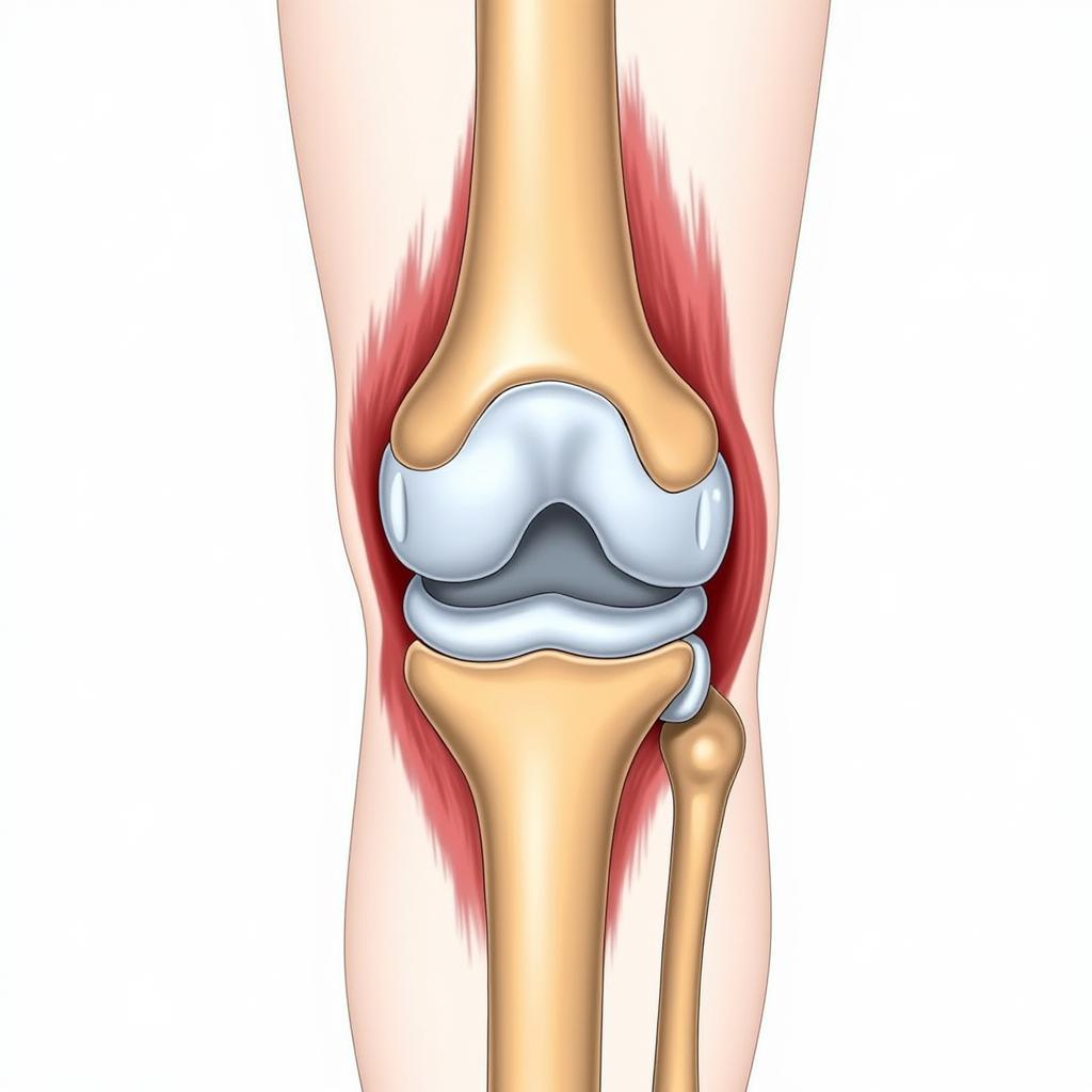 Hình ảnh giải phẫu đầu gối trong bóng đá