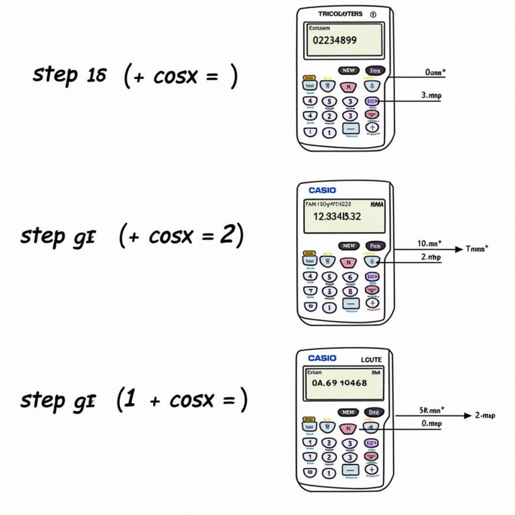 Giải phương trình bậc nhất sin cos bằng máy tính Casio