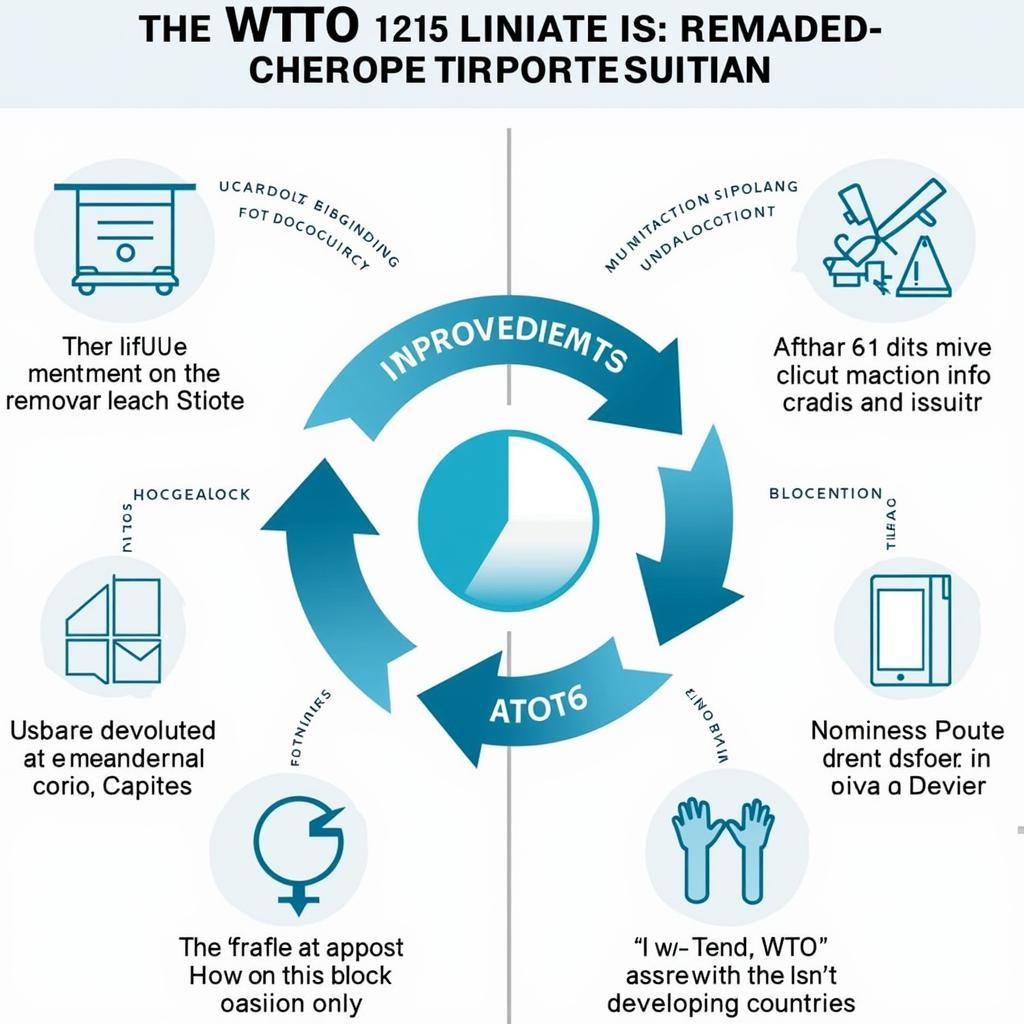 Khuyết điểm của cơ chế giải quyết tranh chấp WTO: Hình ảnh minh họa các thách thức và hạn chế của hệ thống giải quyết tranh chấp của Tổ chức Thương mại Thế giới.